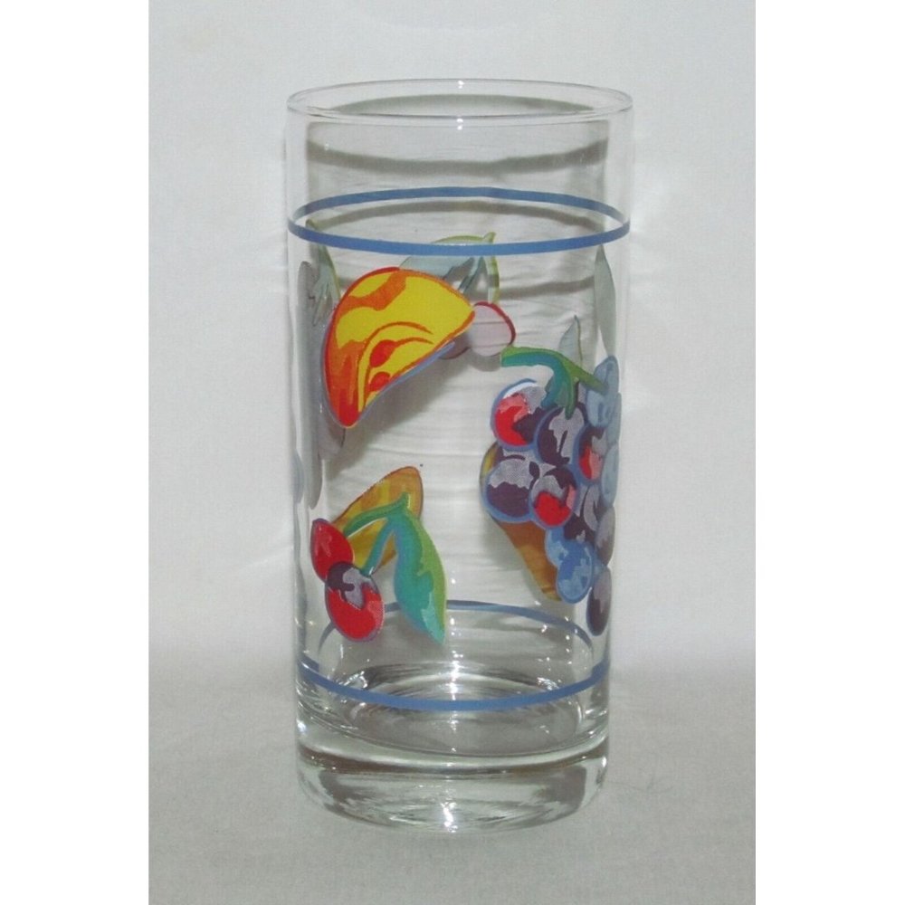 Corning Ware "Corelle" FRUIT TOO Flat Iced Tea Tumbler